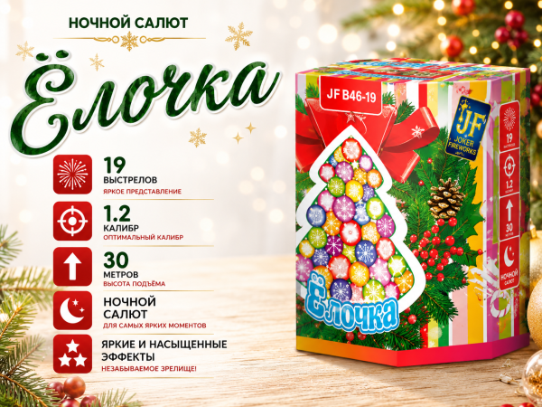 Салют Ёлочка 19 зарядов