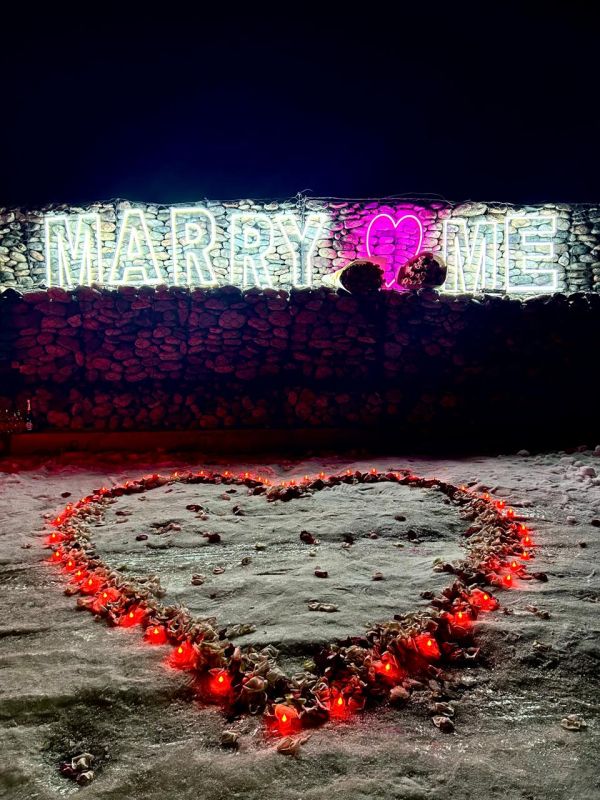 Оригинальное предложение руки и сердца MARRY ME полный пакет