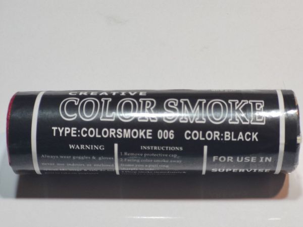 Цветной дым Color Smoke Черный с чекой