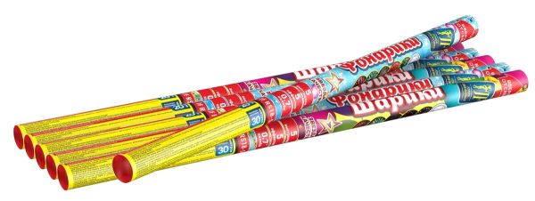 Римская свеча Шарики/Фонарики 5 зарядов